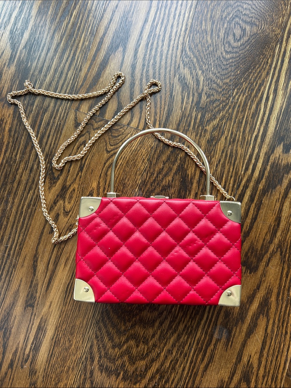 Red fashion purse